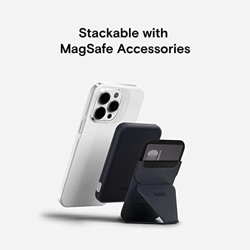 MOFT Magnetic Power Bank – Ultra-Lightweight Wireless Charger with Magnetic USB-C Cable for i Phone 14/13/12 Series, Deep Blue – Effortless Charging, Stackable Design for On-the-Go Power Solutions