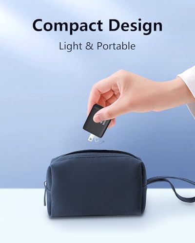 DERLULU 45 W USB-C Charger Duo: Super Fast Charging for Galaxy S25/S24/S23 & i Phone 16/15 – Includes 5 ft Cable, Ideal for Quick Device Power-Up, Enhanced Durability & Safety Features, Perfect for Home or Travel