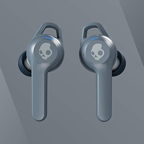 Skullcandy Indy Evo Wireless Earbuds – 30-Hour Battery Life, IP55 Sweat Resistant, Universal Compatibility for i Phone & Android – Touch Control Bluetooth Headphones in Grey for All-Day Comfort and Premium Sound Experience