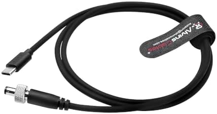 Alvin’s Cables Premium PD USB-C Type-C to Lock DC 12 V Coiled Power Cable – Enhanced Durability and Flexibility for Optimal Performance with Blackmagic, Atomos, Small HD, and Feelworld Monitors – Secure Locking Mechanism and Fast Charging for Streamlined Filming Experience