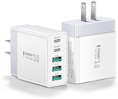 Ultra-Fast 4-Port USB Wall Charger – Multi-Device Power Adapter with Quick Charge 3.0 Technology for i Phone 16 Series, Samsung Galaxy S25/S24, Google Pixel 7 – Compact, Efficient & Safe Charging Solution for Home and Travel