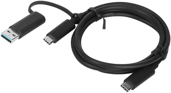 Lenovo Hybrid USB-C to USB-A Cable – Versatile 1 m High-Speed Connector for Seamless Device Compatibility and Enhanced Data Transfer Efficiency