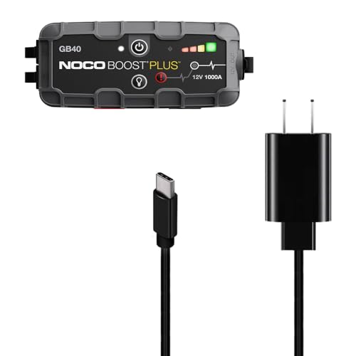 NOCO Genius Boost Sport Battery Jump Starter AC/DC Adapter – High-Performance Power Supply Cord for GOOLOO & NEXPOW ET03, Fast Charging Efficiency, Reliable Automotive Preparedness, Lightweight and Durable Design for On-the-Go Convenience