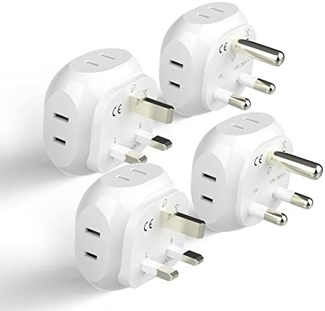 Ultimate Compact Travel Power Adapter for UK & Ireland – Dual USB & USB-C Fast Charger with 3.1 A Output – Type G Plug Converter for Seamless Global Connectivity in Hong Kong, England, Dubai, and Saudi Arabia – Safe, Efficient Design for Smart Travelers