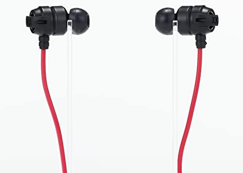 JVC HAFX1 Xtreme-Xplosivs Earbuds – Premium Deep Bass Wired Headphones with Enhanced TV & PC Compatibility, Lightweight Comfort & Tangle-Free Design for Exceptional Sound Quality in Black & Red