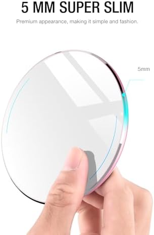 TOZO 2025 Upgraded 15 W Max Fast Wireless Charging Pad – Sleek Rose Red Design for i Phone 16/15/14/13/12 Series & Samsung Galaxy S24/S23/S22 – Ultimate Wireless Power Solution for Busy Lifestyles – Efficient, Portable & Compatible Charging Experience