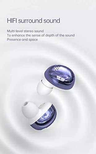 Acuvar Bluetooth 5.2 In-Ear Wireless Earbuds – Stylish Purple Finish with IPX6 Waterproof Protection, Touch Control for Effortless Operation, Built-In Microphone for Hands-Free Calling, USB-C Charging Case for Extended Battery Life – Premium Sound for Active Lifestyles and Seamless Connectivity
