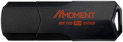 Experience Lightning-Fast Data Transfer with the MMOMENT MK700 250 GB USB 3.2 Gen2 Flash Drive – Exceptional Read Speeds up to 600 MB/s and Write Speeds of 500 MB/s for Effortless File Management – Ultimate Compatibility for Laptops, Desktops, and Gaming Consoles – Compact, Durable Design for On-the-Go Professionals and Students – Your Reliable Solution for Secure, High-Performance Storage
