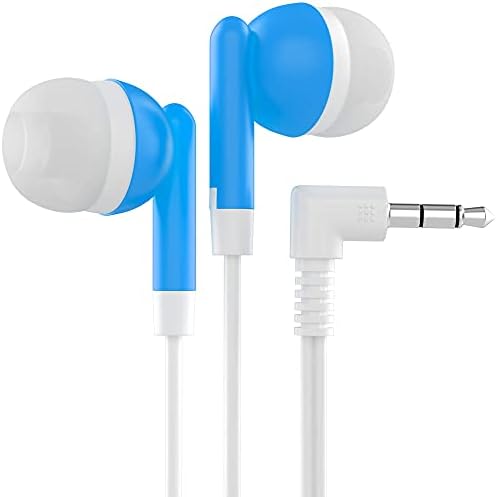 Maeline 100-Pack Bulk Earbuds with 3.5 mm Connector – Multi-Color Stereo Earphones for Schools, Events, and Promotions – Superior Sound Quality and Comfort for Everyday Use