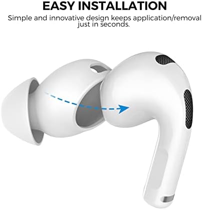 Aha Style Premium Silicone Ear Tips for Air Pods 3 (2021) – 3 Pairs in Large, Medium, and Small Sizes for Maximum Comfort and Noise Isolation – Ideal Apple Air Pods Accessories for Audiophiles Seeking Superior Sound Quality and Enhanced Listening Experience
