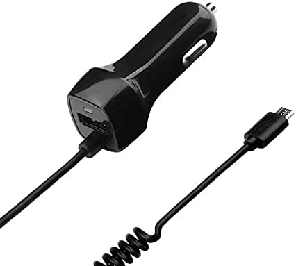 Enhanced Box Wave Car Charger for Spotify Car Thing – Dual USB Port with Integrated Cable for Fast Charging – Sleek Black Design – Perfect for Commuters and Road Trips – High-Speed Smart Chip Technology for Optimal Device Efficiency