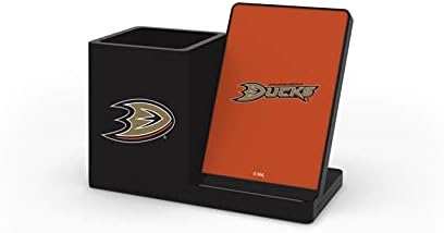 SOAR NHL Wireless Charging Station and Desk Organizer – Premium Qi Fast Charger with Team Logo for Sports Fans, Sleek Accessory Holder for a Tidy Workspace, Perfect for Phones and Essentials