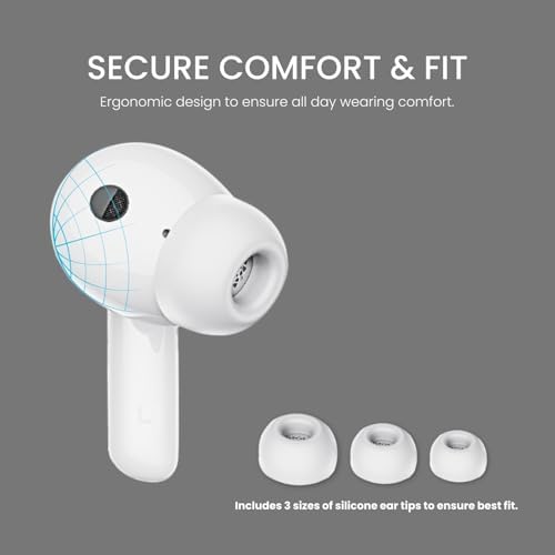 Puro Quiet-Air True Wireless Earbuds: Advanced Active Noise Cancellation with Safe Volume Limiting for All Ages, Ergonomic and Lightweight Design for Ultimate Comfort, Exceptional Call Clarity, and Effortless Device Connectivity for a Premium Audio Experience