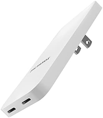 Ultra-Slim Galvanox Dual USB-C Fast Charging Wall Charger – 20 W Type C Power Adapter for i Phone 13, 14, 15, 16 Pro Max & Samsung Galaxy – Dual Port Design for Efficient Simultaneous Charging with Enhanced Safety Features