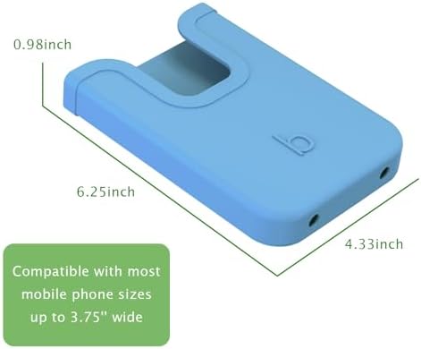 Silicone Phone Holder for Bogg Bags – Stylish and Functional Beach Accessory for i Phone & Android – Lightweight, Easy-to-Clean Vibrant Blue Attachment for Secure Device Protection During Outdoor Activities – Perfect for Sand and Surf Adventures
