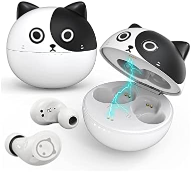 Charming Bluetooth Earbuds for Kids – Waterproof Noise-Cancelling In-Ear Headphones with Adorable Pig and Cat Designs – Comfortable Stereo Sound Perfect for Young Music Lovers and Learning – Durable, Easy-to-Clean Wireless Headset with Broad Device Compatibility – Engage Your Child’s Audio Experience with Fun and Functionality