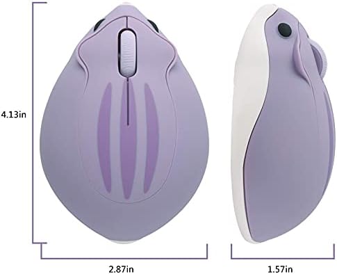 Whimsical Wireless Hamster-Shaped Mouse for Laptops and PCs – Silent 3-Button Ergonomic Design with Random Color Cable Clip – Perfect Portable Accessory for Animal Lovers and Productivity Seekers