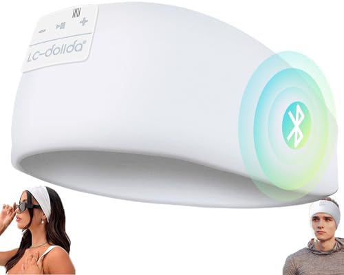 Discover the Ultimate Comfort with LC-dolida’s Bluetooth Sleep Headband – The Perfect Fusion of Relaxation and Functionality for Insomnia Relief and Active Lifestyles – USB-C Rechargeable, Soft Fabric, Ideal for Meditation, Yoga, Travel, and Workouts – Experience Seamless Connectivity with Bluetooth 5.4 and Enjoy High-Quality Sound while Blocking Out Distractions – Lightweight and Breathable Design for All-Night Wear – Elevate Your Sleep and Focus on Wellness with Our Dual-Function Sleep Mask and Headphones – A Thoughtful Gift for Yourself or Loved Ones Seeking Serenity and Comfort in Every Moment.