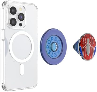 Mag Safe-Compatible Spiderman Enamel Ghost Spider Suit Pop Socket – Ultimate Hands-Free Kickstand & Wireless Charging Grip for Mobile Convenience and Style