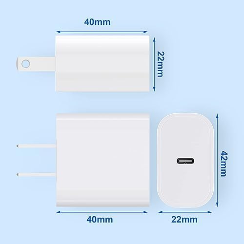 20 W Ultra-Fast USB-C Charger Block – 4-Pack Compact Travel Adapters for i Phone, i Pad, Samsung & More – Durable Design for Rapid Power Delivery & Universal Device Compatibility