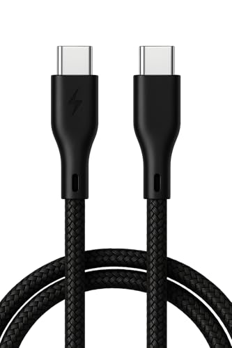 Elevate Your Charging Game with the Premium Nylon Braided USB C to C Cable – Fast Charge & Data Sync Cord for i Phone 16/15 Pro Max, Galaxy S20/S10, and More – Durable, Tangle-Free Design for Effortless Connectivity and Sleek Gray Finish – Unmatched Speed and Compatibility for Today’s Devices