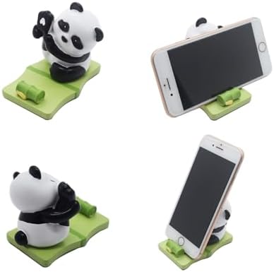 Ralcosuss Cute Panda Cell Phone Stand Smartphone Holder for Desk Resin Cartoon Animal Desk Accessories – Enhanced Compatibility and Speed