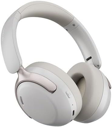 Experience Superior Audio with LORELEI QC30 Wireless Over-Ear Headphones – 60-Hour Battery Life, Advanced Hybrid Active Noise Cancellation, Bluetooth 5.4 Technology, and Rich Deep Bass for Unmatched Sound Quality in Stylish Space Black Finish Perfect for Audiophiles and Travelers.