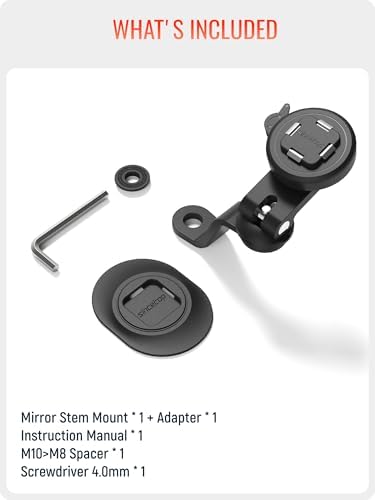 sincetop Quad Series Phone Holder for Bikes & Motorcycles – Premium Aluminum Handlebar Mount with Quick Lock Mechanism – Universal Fit for Mountain, Road, E-Bikes & Scooters – Securely Accommodates All Phone Sizes for Seamless Navigation and Hands-Free Experience