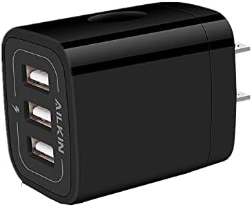 AILKIN 3.1 A Multi-Port USB Charging Cube – High-Speed Wall Charger for i Phone 15/14/13/12 Pro Max & Samsung Devices – Compact Power Adapter with 3 USB Ports for Simultaneous Fast Charging – Ideal for Home & Travel Use