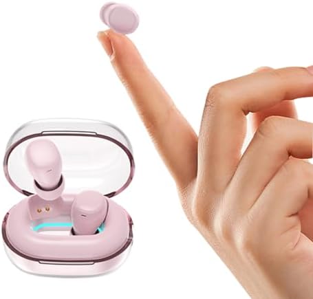 Invisible Mini Bluetooth Earbuds for Small Ears – Ultra-Discreet Wireless Headphones for Seamless Comfort at Work and Sleep – Advanced Pairing with Enhanced Device Compatibility – Ideal for Professionals Seeking Hidden Audio Solutions and All-Day Wear – Lightweight Low-Profile Design Perfect for Active Lifestyles