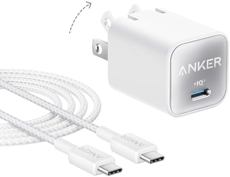 Anker Nano 30 W USB-C Charger Block – Ultra-Compact Fast Charger for i Phone 16/15, Galaxy Devices, & i Pads – Travel-Friendly Design with Power IQ 3.0 for Rapid, Efficient Charging & Enhanced Device Life – Perfect for Mag Safe Accessories and On-the-Go Power Needs
