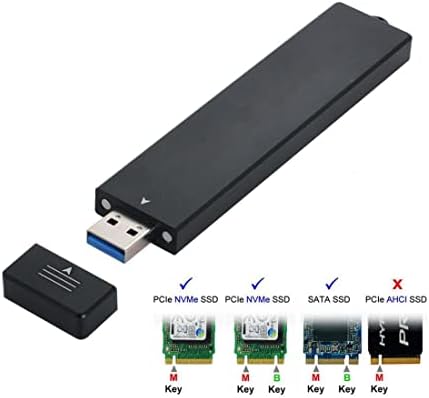 High-Performance CY USB 3.0 NVMe M-Key M.2 SSD Adapter with RTL9210 Chipset – Compact External Enclosure for Rapid Data Transfer and Enhanced Compatibility
