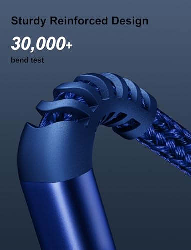 3-Pack 3 FT Lightning Cable – Premium Nylon Braided Fast Charging Cord for i Phone 13/12/11/Pro Max/X/Xs Max/Xr/8 Plus/7 Plus/6 S Plus/6 Plus/i Pad – Ultimate Durability & Tangle-Free Convenience