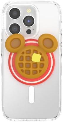 Disney Mickey Waffle Mag Safe Pop Grip – Stylish Magnetic Phone Stand with Swappable Design, Effortless Wireless Charging, Enhance Your Smartphone Experience with Fun & Functionality