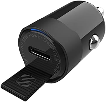 Scosche M Power Volt 40 W Dual Port USB-C Car Charger – Fast Charging Adapter for i Phone, Galaxy & All USB-C Devices, Flush Cigarette Lighter Design, Sleek & Compact Automotive Power Solution for On-the-Go Convenience