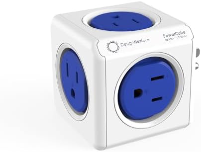 CILIA Power Cube Surge Protector with 4 AC Outlets & 2 High-Speed USB Ports – Compact Travel & Home Power Strip with Overload Protection for Ultimate Device Safety and Versatile Charging Solutions