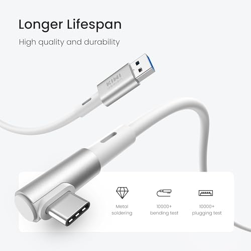 Unleash Your VR Potential with the KIWI Design 16 FT Link Cable for Oculus Quest 3 – High-Speed USB 3.0, 5 Gbps Data Transfer, Durable Build for Seamless Gameplay and Ultimate Freedom of Movement