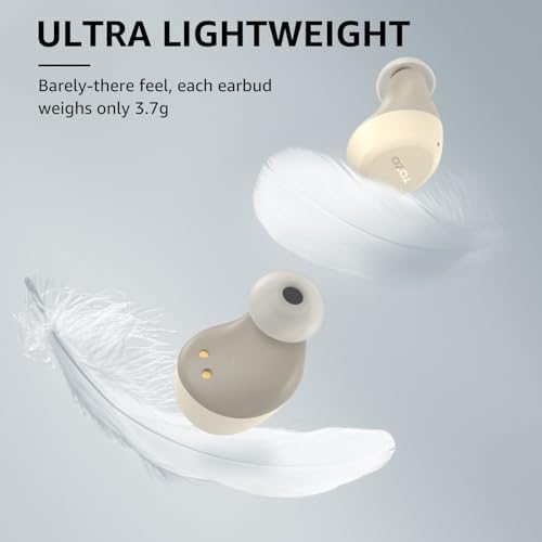 TOZO A1 Wireless Earbuds – Bluetooth 5.3 Lightweight IPX5 Waterproof Earphones with Dual Mic for AI Calls, Immersive Sound Experience, Customizable 32 EQ Presets via App, Ergonomic Fit & Portable Charging Case for Active Lifestyles