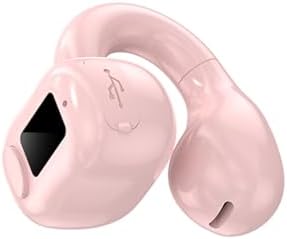 Next-Gen Bluetooth 5.3 Sport Ear Clip Headphones – Open Ear Design with IPX5 Waterproofing, Advanced Noise-Canceling Wireless Earbuds Featuring Battery Life Indicator, Ideal for Fitness Enthusiasts and Cross-Platform Compatibility with Android/i OS Devices