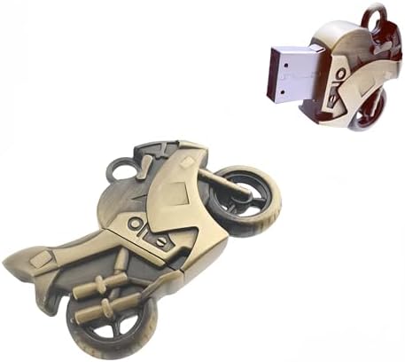 128 GB Rugged Metal Motorcycle USB Flash Drive – High-Speed Data Storage for Adventurers and Professionals, Stylish Design, Universal Compatibility, and Enhanced Durability