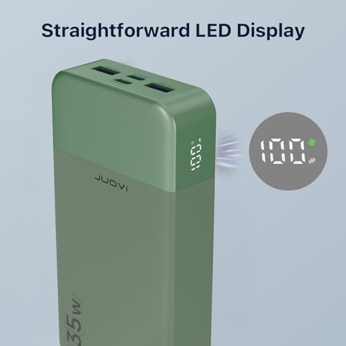 High-Speed 35 W USB-C Portable Charger – 20,000 m Ah Power Bank with QC4.0 & PD3.0 for Rapid Charging of Mobile Phones, Tablets, & Bluetooth Devices – Ultimate Compatibility & Convenience in Sleek Blue Design