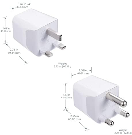 Compact Dual USB Travel Adapter for Effortless Charging in Australia, New Zealand, and China – Essential Type I Plug for Phones, Tablets, and Cameras – Quick Charge Capability with Universal Compatibility for Hassle-Free Global Adventures