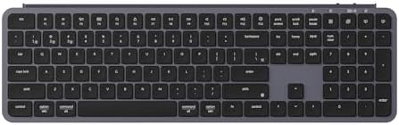 Keychron B6 Pro Ultra-Slim Wireless Keyboard – Triple-Mode Connectivity with Bluetooth 5.2, Lightweight Quiet Keys, Full Numeric Keypad for Enhanced Productivity on Mac & Windows – Sleek Space Gray Design for Modern Workspaces