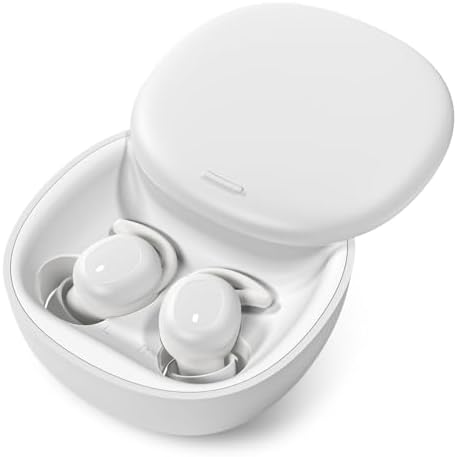 Damipow 2024 Edition Bluetooth 5.3 Wireless Sleep Earbuds – Ultra-Comfortable Noise-Canceling Earphones for Side Sleepers – Ideal for Home, Travel & Work – Elegant Ivory Finish for Ultimate Serenity and Uninterrupted Sleep Experience