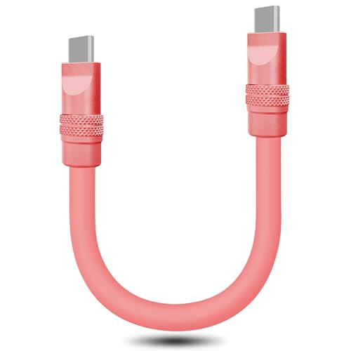 Ultra-Compact 240 W USB C Charging Cable – Sleek 4-Inch Power Bank Connector for i Phone 15/16 & Samsung Galaxy – Durable Tangle-Free Design for Effortless Portability – Essential Travel Accessory for Fast On-the-Go Charging Needs