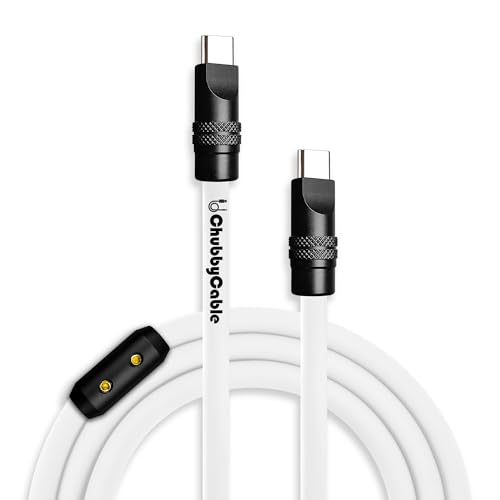 chubbycable Black Chubby Pro – Samurai Cable 240W USB-C Cable Silicone Fast Charging Type C Charger Cord, Rose Red, USB-A to Type-C, 6.6FT – Enhanced Compatibility and Speed