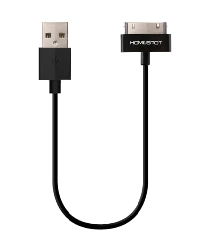 Compact 30-Pin MFi Certified Charger Cable for i Phone 4/4 S, i Pad 1/2/3, i Pod Touch/Nano – 8-Inch Short USB Charging Cord (2-Pack) – Enhanced Portability, Speed, and Durability for On-the-Go Charging Solutions