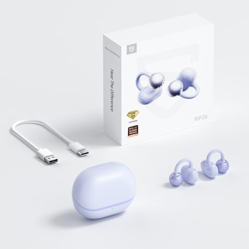 Revolutionize Your Audio Experience with Sound PEATS POP Clip Wireless Open Ear Earbuds – Ultra-Lightweight Sports Headphones Featuring 30 Hours of Playtime and IPX5 Waterproof Rating for Ultimate Durability – Advanced Bluetooth 5.4 Connectivity for Seamless Listening – Ideal for Runners and Fitness Enthusiasts – Enjoy Superior Comfort and Surround Awareness for Enhanced Safety While You Stay Active