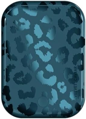 Stylish Hot Pink Leopard VELVET CAVIAR Magnetic Power Bank – Mag Safe Compatible Slim Charger for i Phone 12, 13, 14, 15 – Fast 5000 m Ah Portable Battery Pack with USB-C for Effortless Charging on the Go