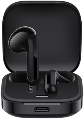 Xiaomi Redmi Buds 6 Active Wireless Earbuds – Premium Bluetooth 5.4 Noise-Canceling Headphones with 30-Hour Battery Life, Five Custom Sound Profiles, and IPX4 Sweatproof Protection – Ideal for Audiophiles and Professionals – Global Edition in Chic White